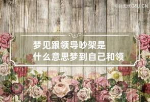 梦见跟领导吵架是什么意思 梦到自己和领导发生强烈争吵