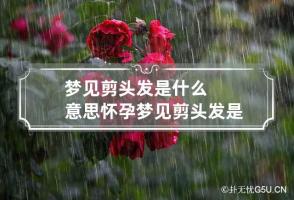 梦见剪头发是什么意思 怀孕梦见剪头发是什么意思