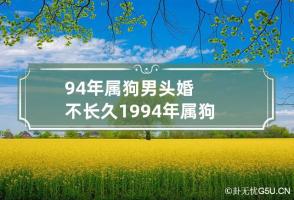 94年属狗男头婚不长久 1994年属狗有离婚现象吗