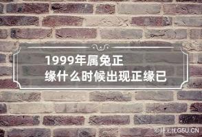 1999年属兔正缘什么时候出现 正缘已经在身边的征兆