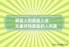 属鼠人和属鼠人成夫妻好吗 属鼠的人和属鼠的人相结合好不好?