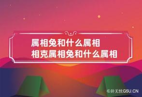 属相兔和什么属相相克 属相兔和什么属相相克属相狥生年