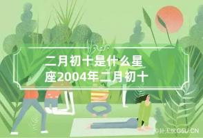 二月初十是什么星座 2004年二月初十是什么星座