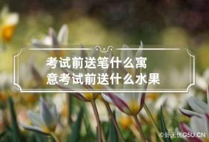 考试前送笔什么寓意 考试前送什么水果