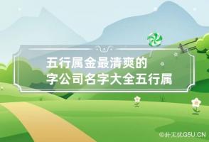 五行属金最清爽的字公司名字大全 五行属金的公司名字大全优名阁