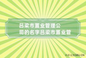 吕梁市置业管理公司的名字 吕梁市置业管理公司的名字有哪些