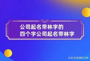 公司起名带林字的四个字 公司起名带林字的名字