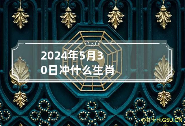 2024年5月30日冲什么生肖