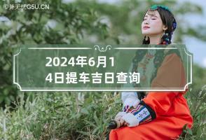 2024年6月14日提车吉日查询