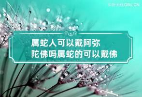 属蛇人可以戴阿弥陀佛吗 属蛇的可以戴佛吗