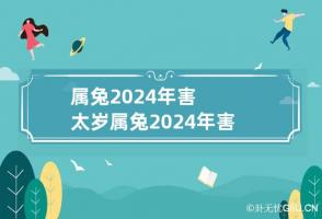 属兔2024年害太岁 属兔2024年害太岁有婚外情吗