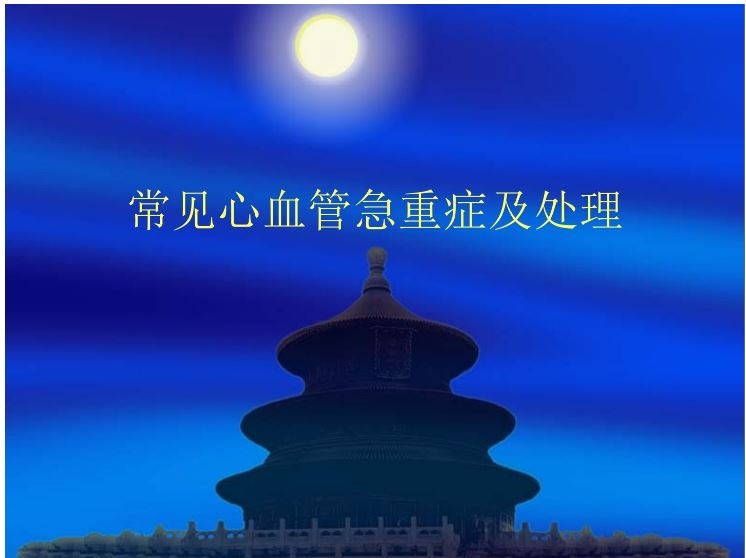 常见心血管急重症及处理【44页】-医护资料网